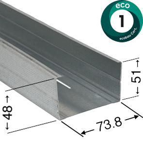 Produkt: Rigips Wandprofil CW 75/0.6/4000mm